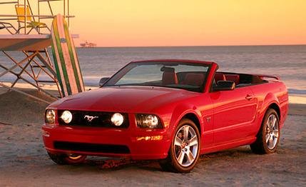 O Ford Mustang é um dos conversíveis mais populares para se alugar