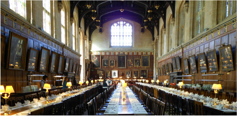 O Hall original, em Oxford
